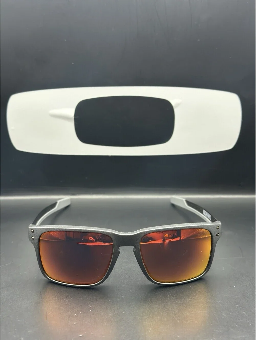 Oakley Holbrook Mix Metal Steel W/Ruby Iridium Lenses